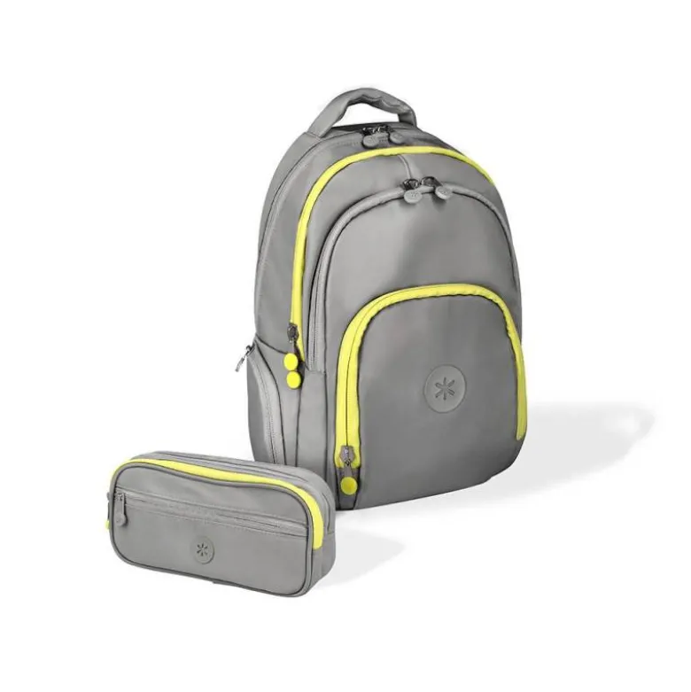 MOCHILA ANTARTIK MULTIBOLSILLO 19L COMPARTIMENTO PARA PORTATIL Y TABLET COLOR GRIS 450 X 160 X 300 MM