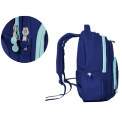 MOCHILA ANTARTIK MULTIBOLSILLO 19L COMPARTIMENTO PARA PORTATIL Y TABLET COLOR AZUL MARINO 450 X 160 X 300 MM