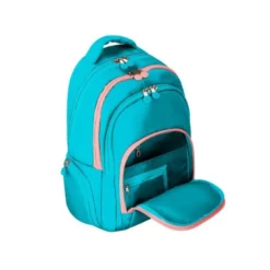 MOCHILA ANTARTIK MULTIBOLSILLO 19L COMPARTIMENTO PARA PORTATIL Y TABLET COLOR AZUL TURQUESA 450 X 160 X 300 MM