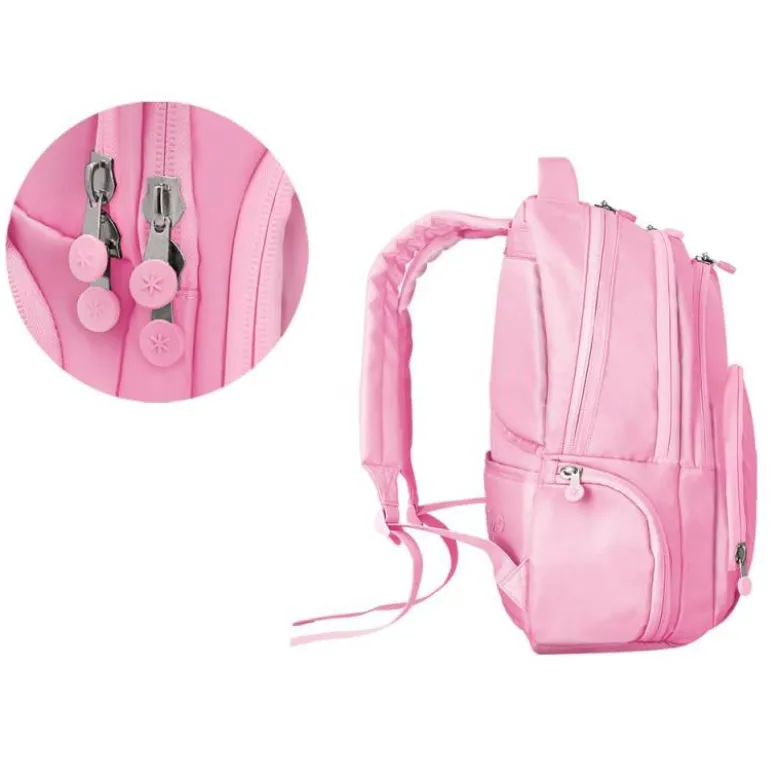 MOCHILA ANTARTIK MULTIBOLSILLO 19L COMPARTIMENTO PARA PORTATIL Y TABLET COLOR ROSA 450 X 160 X 300 MM