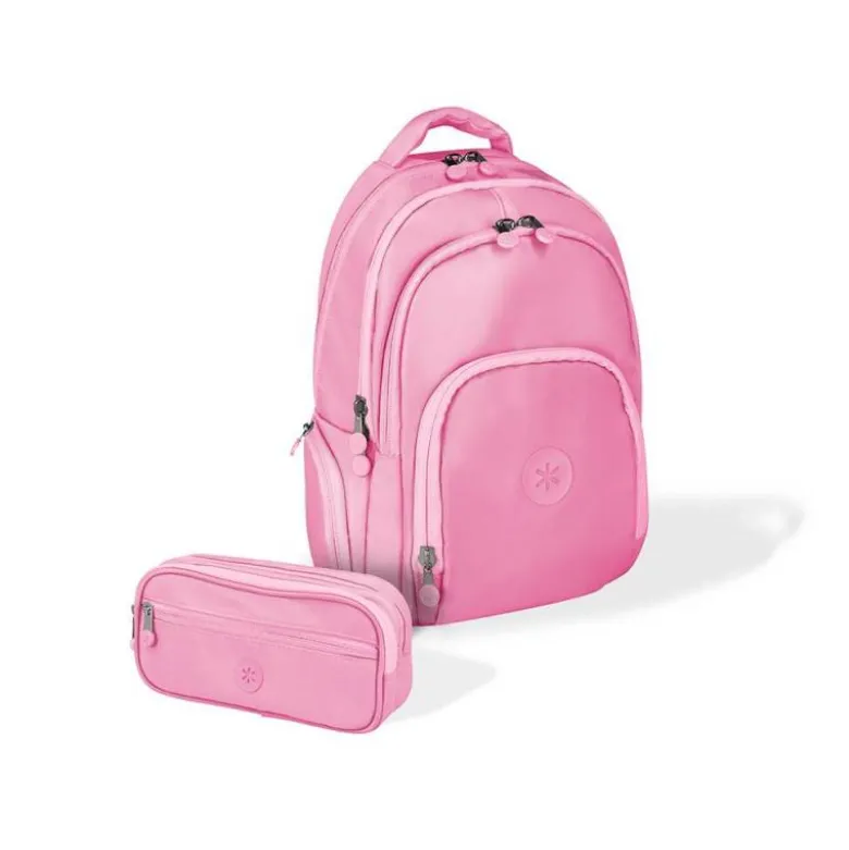 MOCHILA ANTARTIK MULTIBOLSILLO 19L COMPARTIMENTO PARA PORTATIL Y TABLET COLOR ROSA 450 X 160 X 300 MM