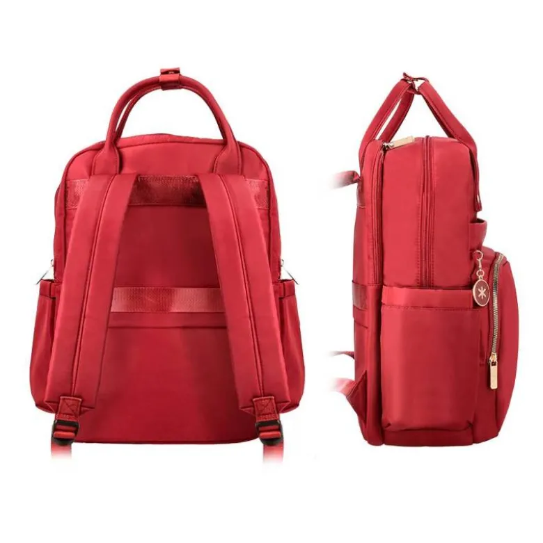 MOCHILA ANTARTIK NOVA 4 COMPARTIMENTOS COLOR ROJO VINO 410X180X320 MM
