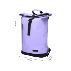 MOCHILA ANTARTIK ROLL PACK WATERPROOF ENROLLABLE GRAN CAPACIDAD COLOR LAVANDA 480X130X280MM