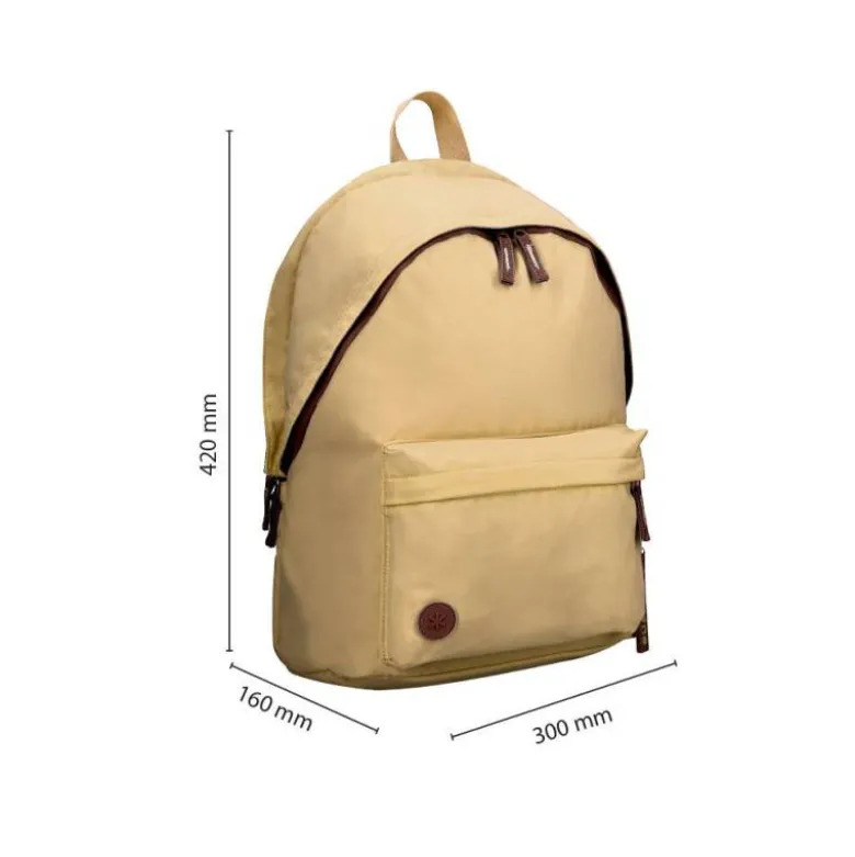 MOCHILA ANTARTIK TEENS 20L COMPARTIMENTO PARA PORTATIL COLOR BEIGE 420 X 160 X 300 MM