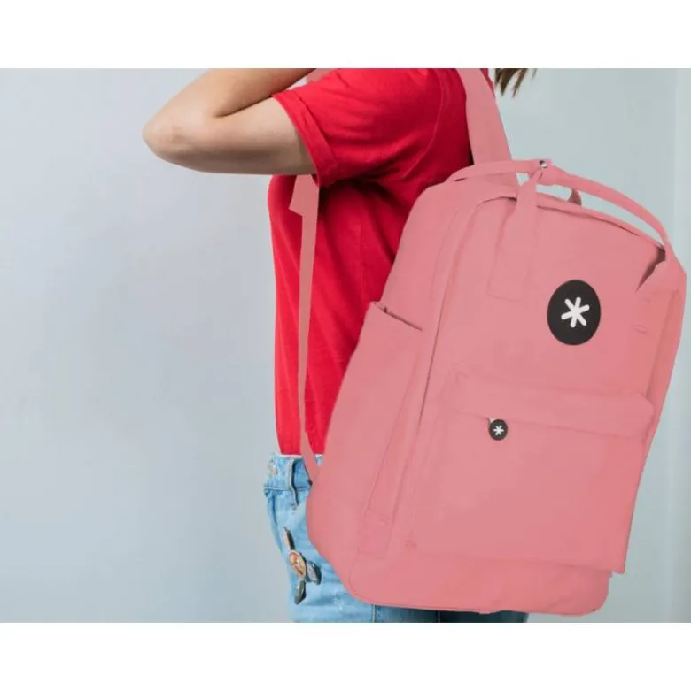 Mochila Escolar Antartik Coral 30x11,5x39 cm