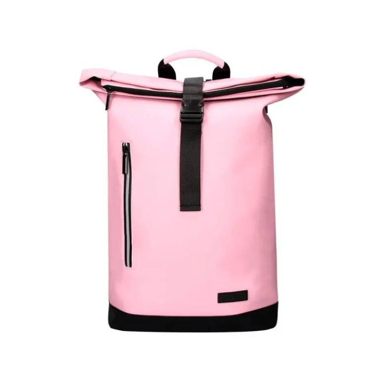MOCHILA ESCOLAR ANTARTIK WATER PROOF ENROLLABLE DISEÑO CASUAL COLOR ROSA 480X130X280 MM