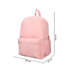 MOCHILA ESCOLAR LIDERPAPEL BOLSILLO LATERAL ELASTICO COLOR ROSA 400X125X300