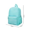 MOCHILA ESCOLAR LIDERPAPEL BOLSILLO LATERAL ELASTICO COLOR AZUL CELESTE 400X125X300