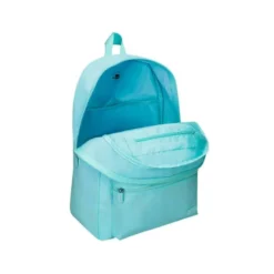 MOCHILA ESCOLAR LIDERPAPEL BOLSILLO LATERAL ELASTICO COLOR AZUL CELESTE 400X125X300