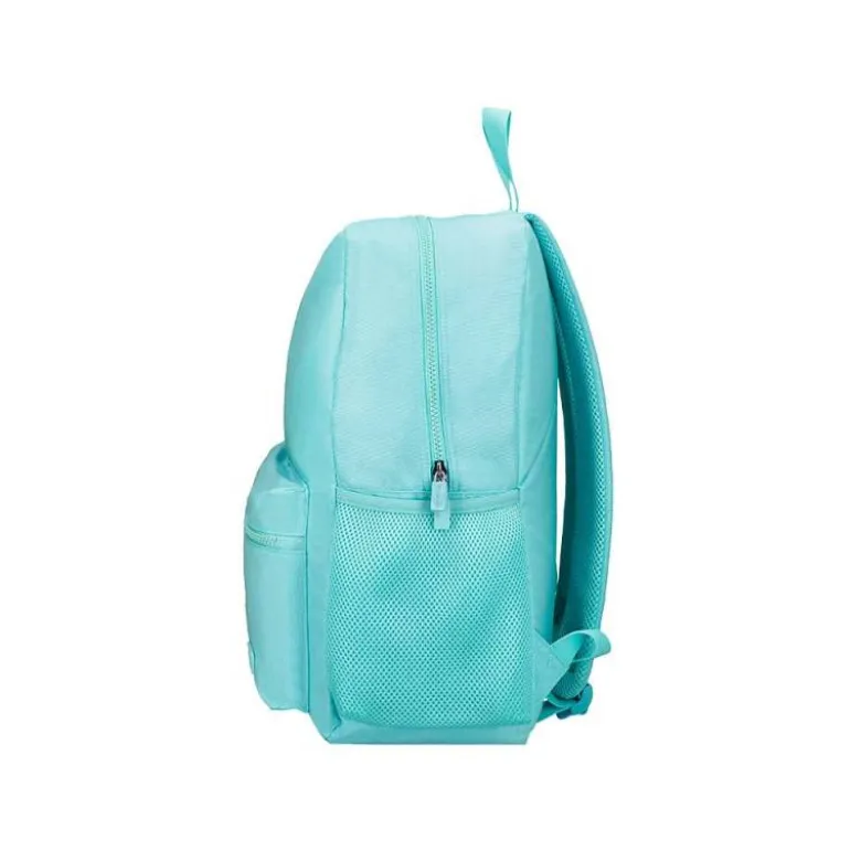MOCHILA ESCOLAR LIDERPAPEL BOLSILLO LATERAL ELASTICO COLOR AZUL CELESTE 400X125X300