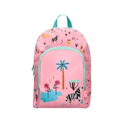 MOCHILA ESCOLAR LIDERPAPEL INFANTIL SAFARI DISEÑO CEBRA ROSA 330X100X250 MM