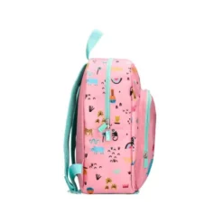 MOCHILA ESCOLAR LIDERPAPEL INFANTIL SAFARI DISEÑO CEBRA ROSA 330X100X250 MM