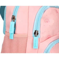 MOCHILA ESCOLAR LIDERPAPEL MULTIBOLSILLO INFANTIL RAINBOWS ROSA 350X110X270 MM