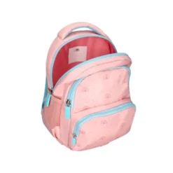 MOCHILA ESCOLAR LIDERPAPEL MULTIBOLSILLO INFANTIL RAINBOWS ROSA 350X110X270 MM