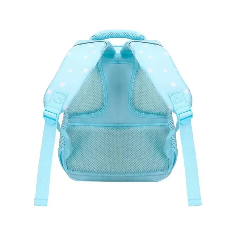MOCHILA ESCOLAR LIDERPAPEL MULTIBOLSILLO INFANTIL FLOWERS AZUL 350X110X270 MM