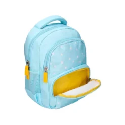 MOCHILA ESCOLAR LIDERPAPEL MULTIBOLSILLO INFANTIL FLOWERS AZUL 350X110X270 MM
