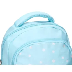 MOCHILA ESCOLAR LIDERPAPEL MULTIBOLSILLO INFANTIL FLOWERS AZUL 350X110X270 MM