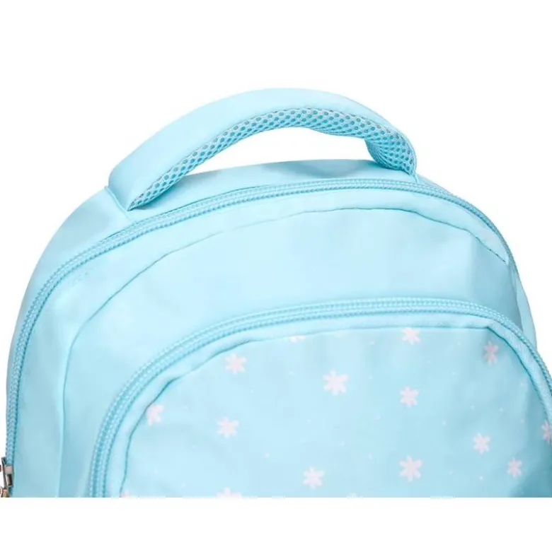 MOCHILA ESCOLAR LIDERPAPEL MULTIBOLSILLO INFANTIL FLOWERS AZUL 350X110X270 MM