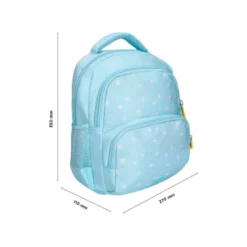 MOCHILA ESCOLAR LIDERPAPEL MULTIBOLSILLO INFANTIL FLOWERS AZUL 350X110X270 MM