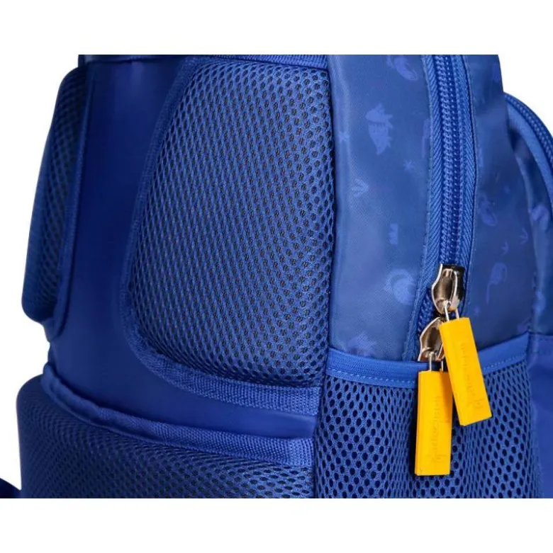 MOCHILA ESCOLAR LIDERPAPEL MULTIBOLSILLO INFANTIL DINO AZUL 350X110X270 MM