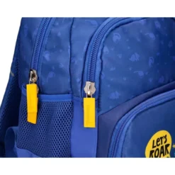 MOCHILA ESCOLAR LIDERPAPEL MULTIBOLSILLO INFANTIL DINO AZUL 350X110X270 MM