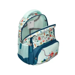 MOCHILA ESCOLAR LIDERPAPEL MULTIBOLSILLO INFANTIL CARS AZUL 350X110X270 MM