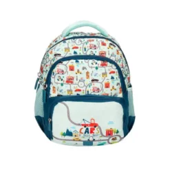 MOCHILA ESCOLAR LIDERPAPEL MULTIBOLSILLO INFANTIL CARS AZUL 350X110X270 MM