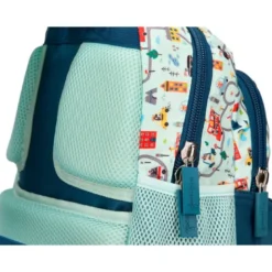 MOCHILA ESCOLAR LIDERPAPEL MULTIBOLSILLO INFANTIL CARS AZUL 350X110X270 MM