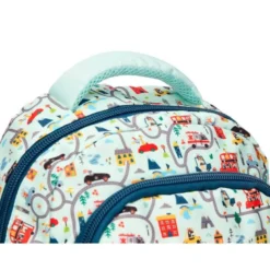 MOCHILA ESCOLAR LIDERPAPEL MULTIBOLSILLO INFANTIL CARS AZUL 350X110X270 MM