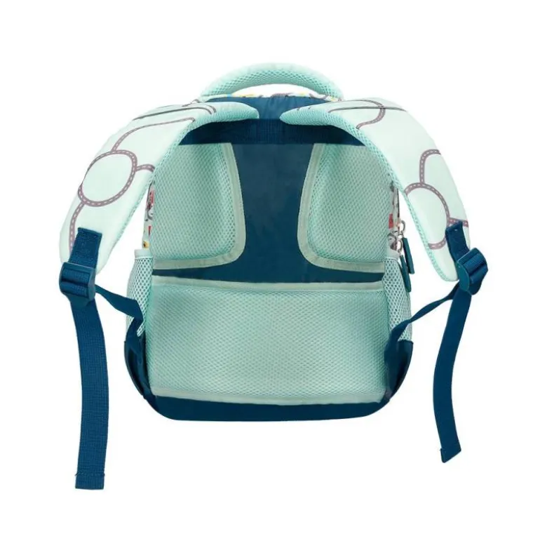 MOCHILA ESCOLAR LIDERPAPEL MULTIBOLSILLO INFANTIL CARS AZUL 350X110X270 MM