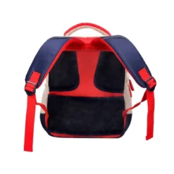 MOCHILA ESCOLAR LIDERPAPEL MULTIBOLSILLO INFANTIL AZUL MARINO ROJO BEIGE 350X110X270 MM