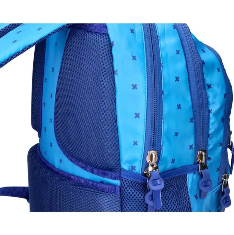 MOCHILA ESCOLAR LIDERPAPEL MULTIBOLSILLO DISEÑO AZUL 450X145X300 MM