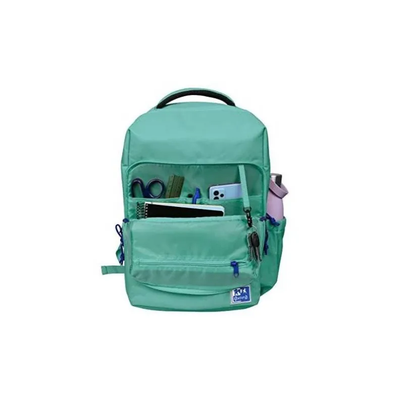 MOCHILA ESCOLAR OXFORD B-READY COLOR VERDE MENTA 420X300X150 MM