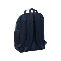 MOCHILA ESCOLAR SAFTA DOBLE CON CANTONERAS ADAPTABLE A CARRO REAL MADRID 2ª EQUIPACION 25/26 420X320X150 MM