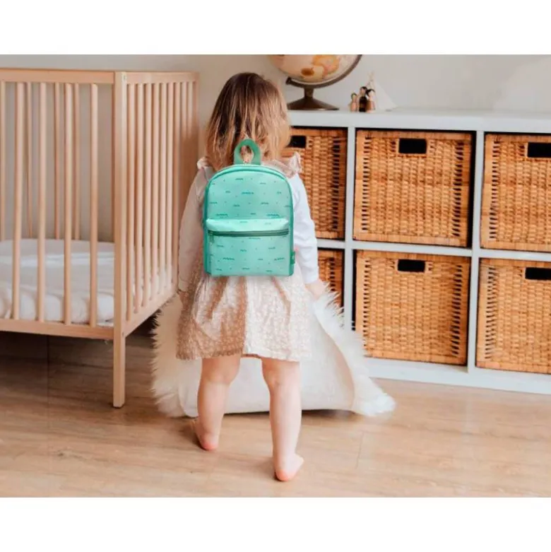 MOCHILA GUARDERIA LIDERPAPEL INFANTIL DISEÑO VERDE 250X115X210 MM