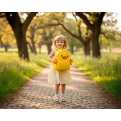 MOCHILA INFANTIL IMAGINOVO BACKPACK BUDDIES POLLO AMARILLO DOS COMPARTIMENTOS POLIESTER 280X90X200 MM