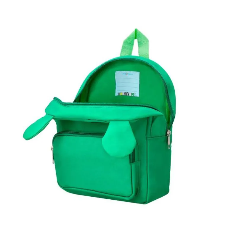 MOCHILA INFANTIL IMAGINOVO BACKPACK BUDDIES RANA DOS COMPARTIMENTOS POLIESTER 280X90X200 MM