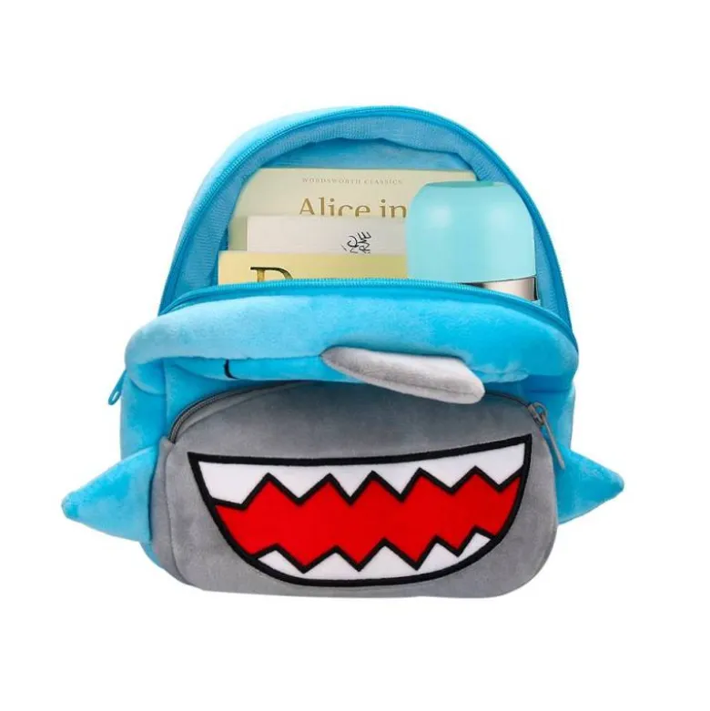 MOCHILA PREESCOLAR LIDERPAPEL INFANTIL PELUCHE TIBURON 260X100X240 MM