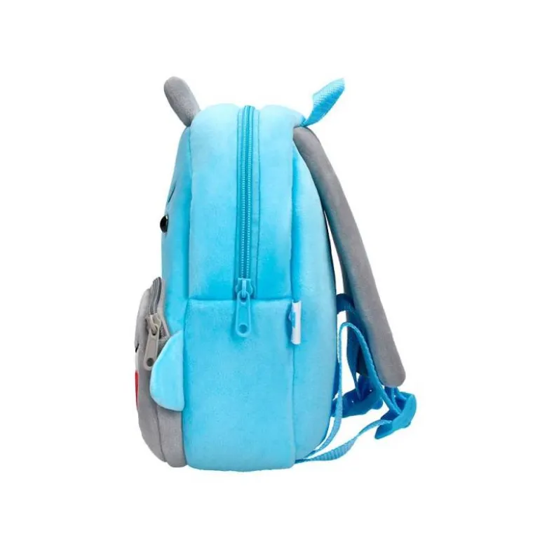 MOCHILA PREESCOLAR LIDERPAPEL INFANTIL PELUCHE TIBURON 260X100X240 MM