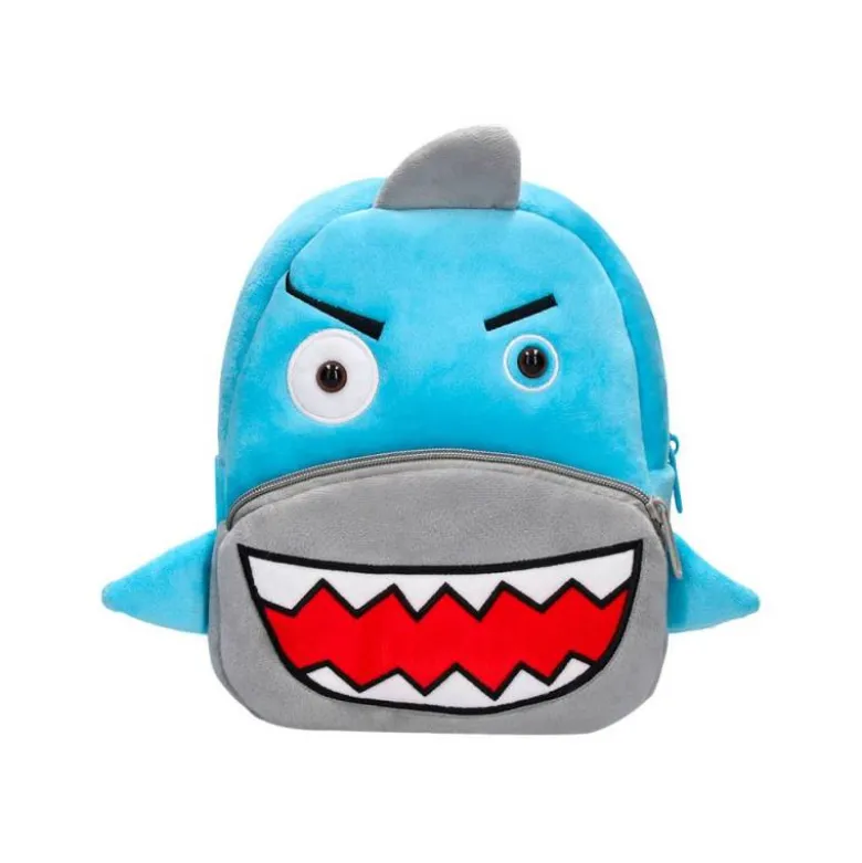 MOCHILA PREESCOLAR LIDERPAPEL INFANTIL PELUCHE TIBURON 260X100X240 MM