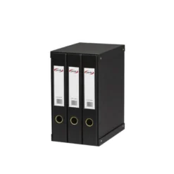 Modulo 3 archivadores pardo folio negro