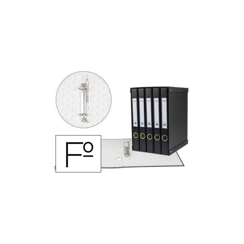 Modulo 5 archivadores pardo folio negro