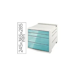 Modulo 4 cajones sobremesa Esselte color azul