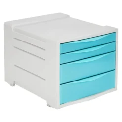 Modulo 4 cajones sobremesa Esselte color azul