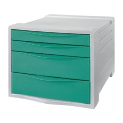 Modulo 4 cajones sobremesa Esselte color verde