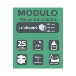 MODULO CAJONES SOBREMESA EXACOMPTA SYSTEM 5 CAJONES POLIESTIRENO DIN A3 AZUL/GRIS 350X288X320 MM