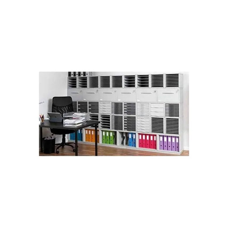 Modulo 5 cajones sobremesa marca Archivo 2000 gris