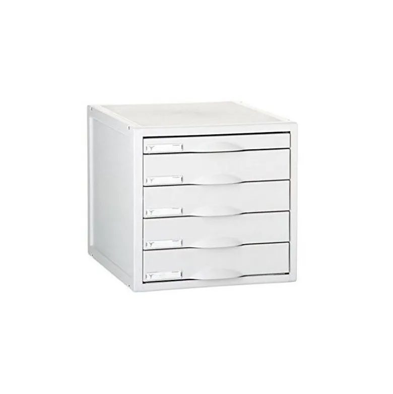 Modulo 5 cajones sobremesa marca Archivo 2000 gris