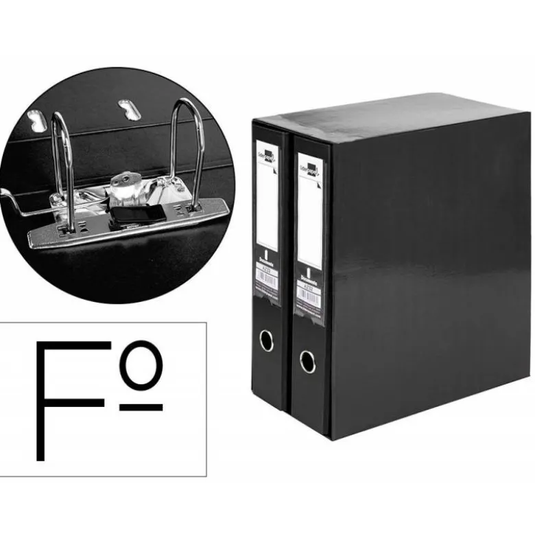 Modulo de 2 archivadores Liderpapel Documenta negro