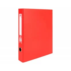 Modulo Liderpapel 3 archivadores folio 2 anillas mixtas 40mm rojo.